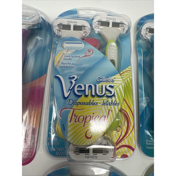 Gillette Venus Disposables LOT OF 18 - 6 Packs Tropical Smooth Legs Fresh Scent - Picture 6 of 14
